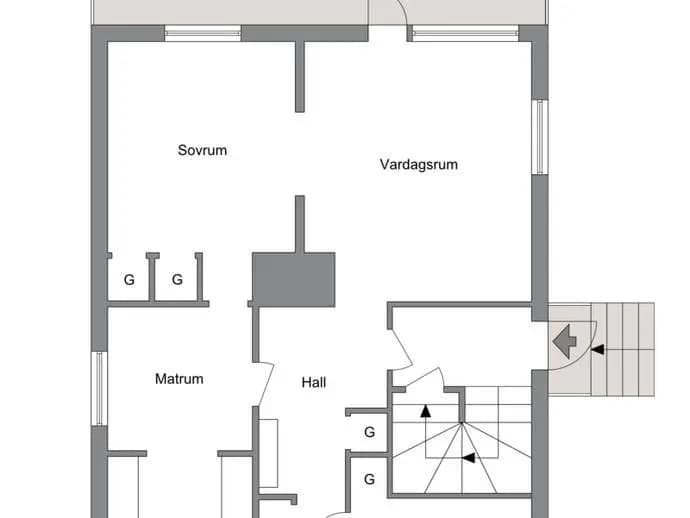 Floor plan for Gyllensvärdsgatan 12