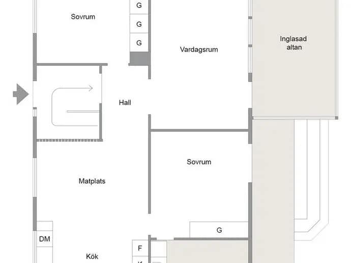Floor plan for Gitarrvägen 50
