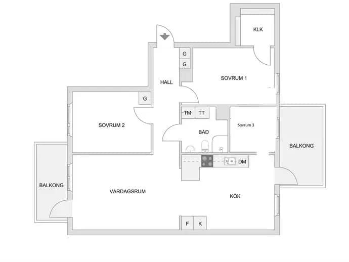 Floor plan for Rissneleden 155