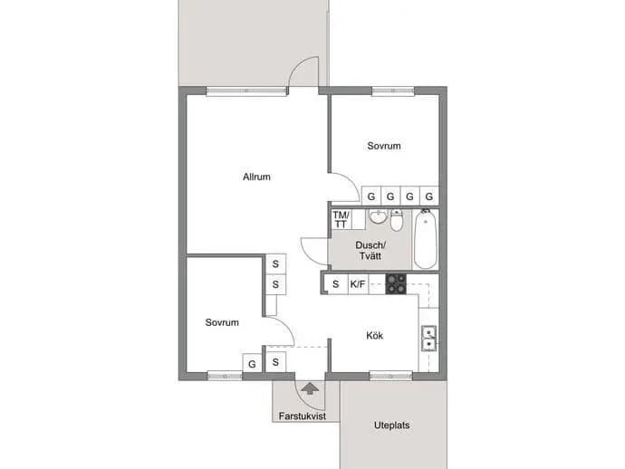 Planritning för Mastvägen 24