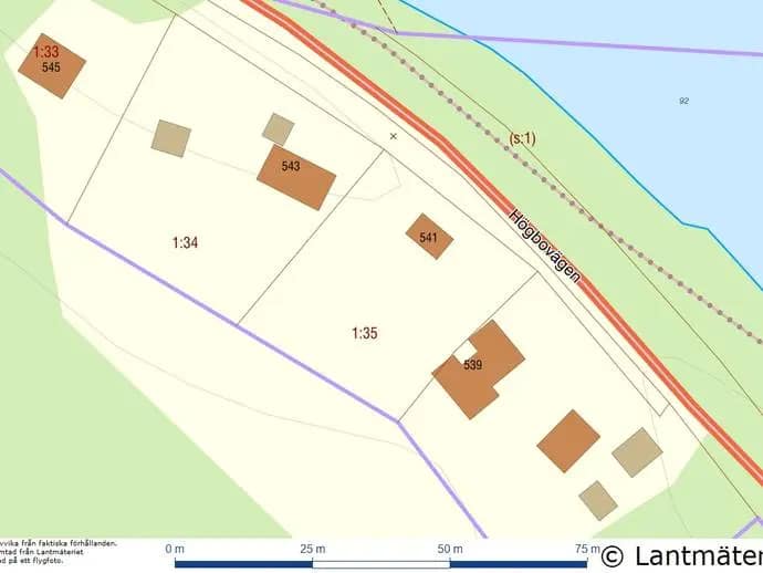 Planritning för Högbovägen 541