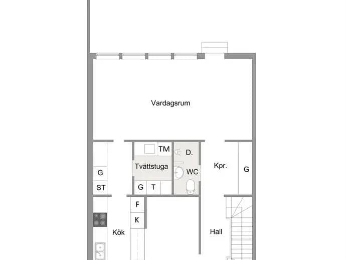 Floor plan for Högbovägen 21D