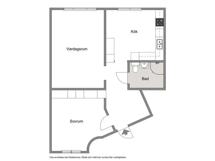 Floor plan for Hvitfeldtsgatan 21 B