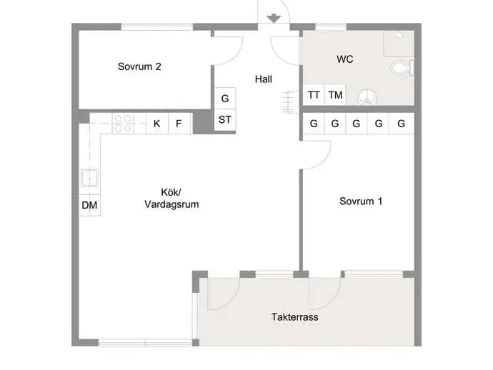 Floor plan for Östra Farmvägen 19 AA