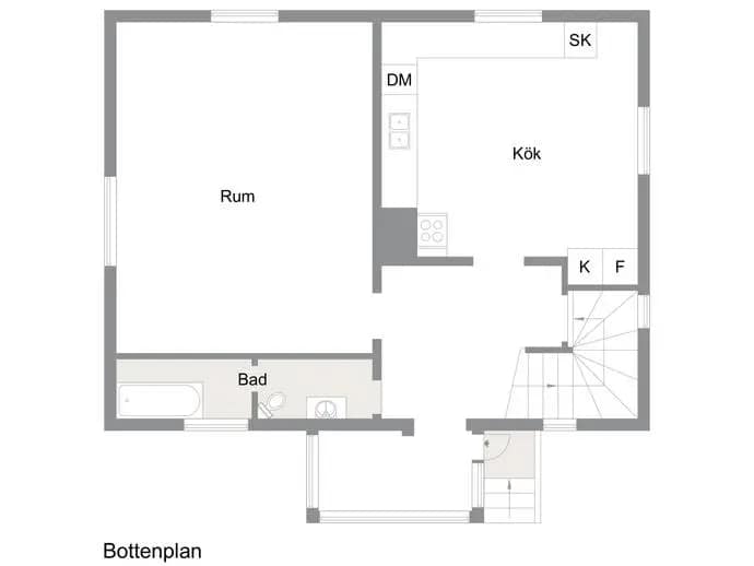 Planritning för Karlagatan 7