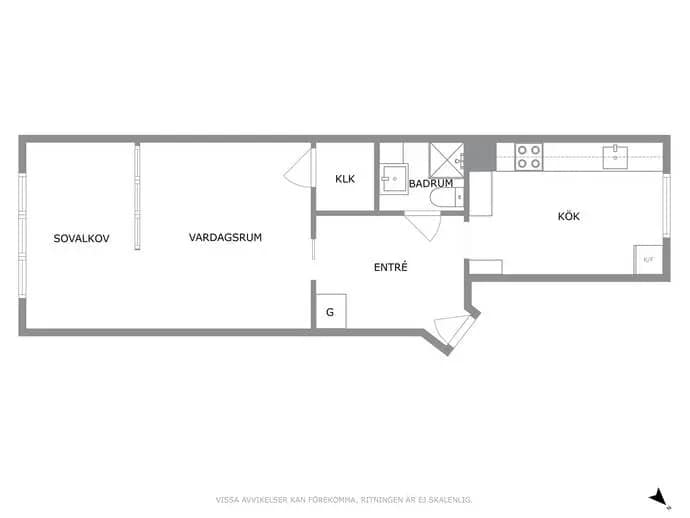 Floor plan for Bomgränden 1