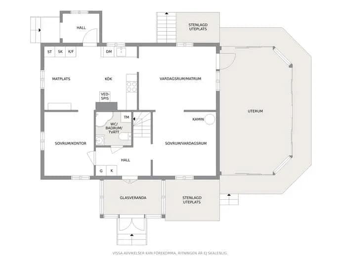Floor plan for Skeppnabbavägen 15