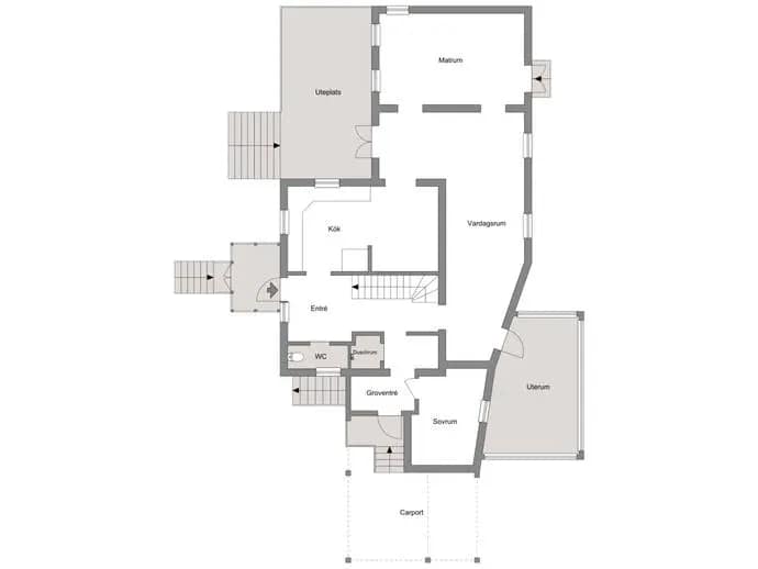 Floor plan for Madviksvägen 32