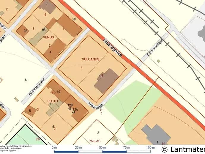 Planritning för Fredsgatan 13