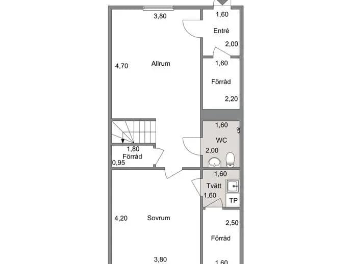 Floor plan for Olof von Dalinsgatan 17