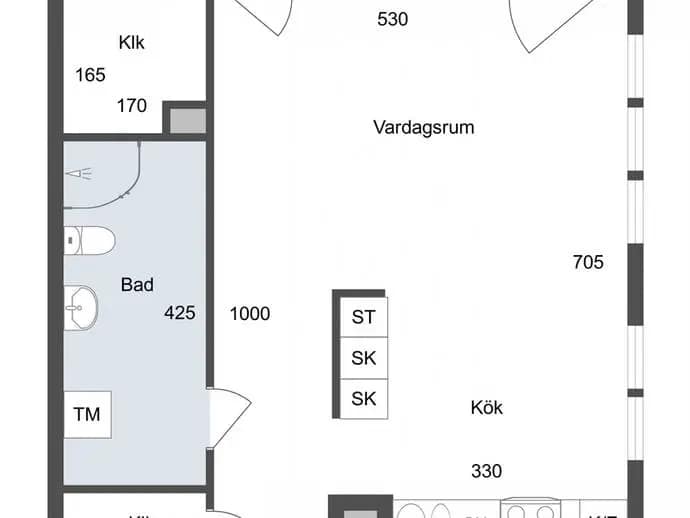 Floor plan for Flottiljvägen 167