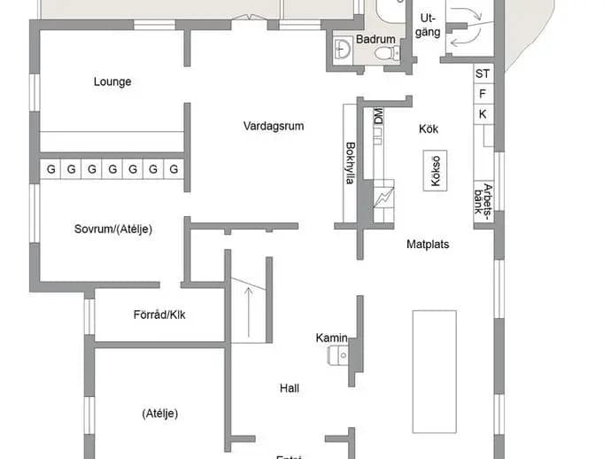 Planritning för Munkvägen 8