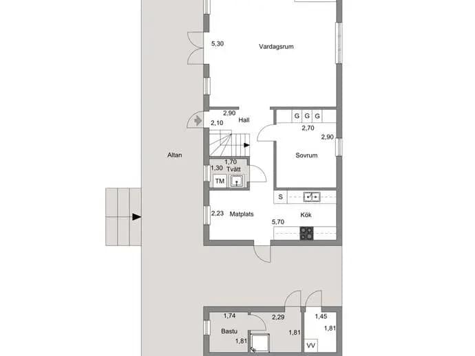 Floor plan for Flobevägen 10