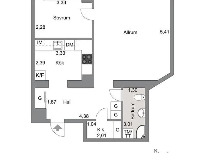 Planritning för Lovisinsgatan 9
