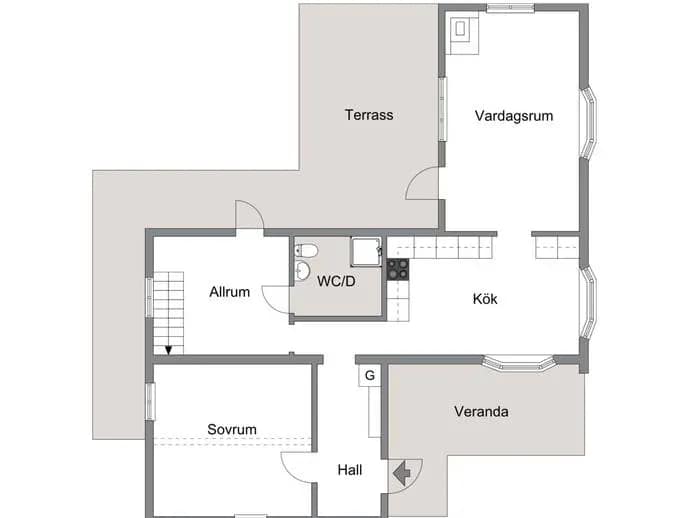 Floor plan for Starrmyrsvägen 14