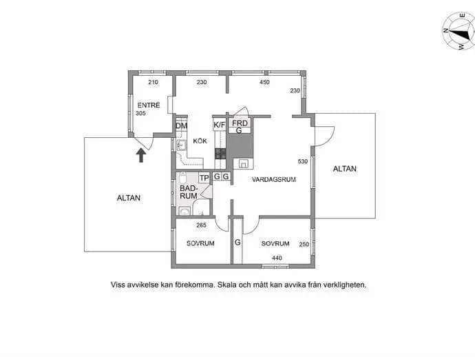 Floor plan for Breviksvägen 90