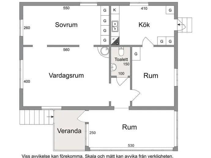 Floor plan for Albrovägen 28