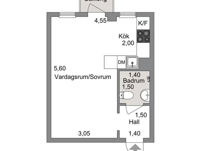 Floor plan for Stenkvistavägen 5