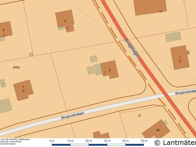 Planritning för Skogslundsvägen 5