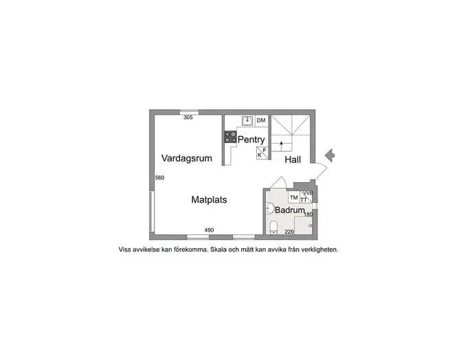 Floor plan for Bergslingan 9