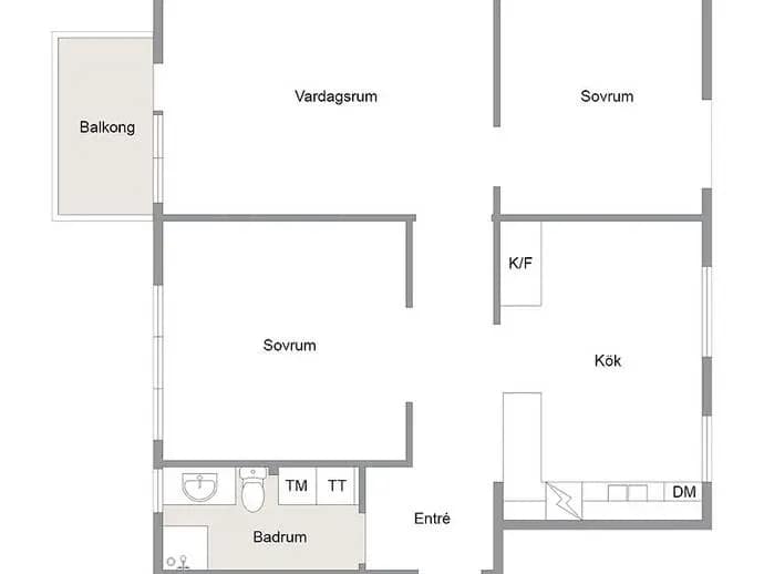 Floor plan for Norrbölegatan 44
