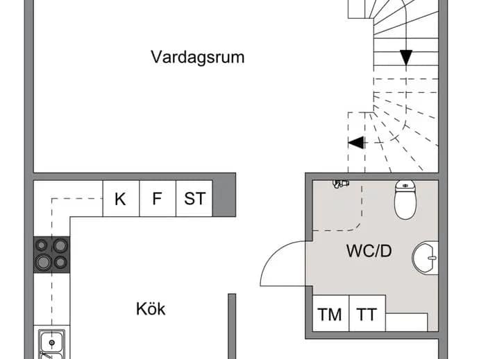 Floor plan for Fregattvägen 7A