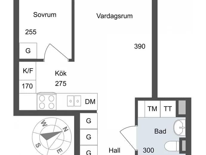 Floor plan for Sandstuguvägen 57