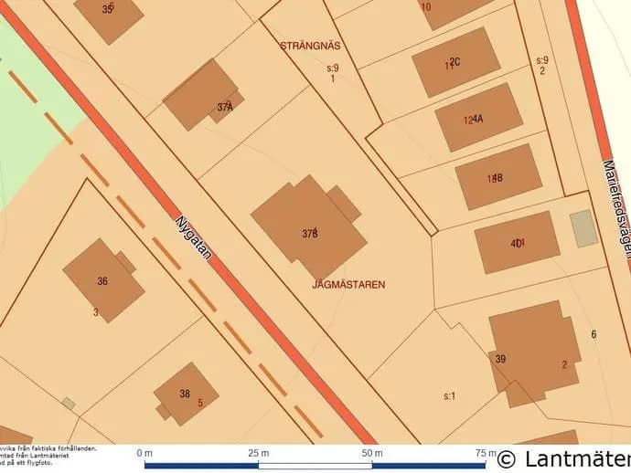 Planritning för Nygatan 37B