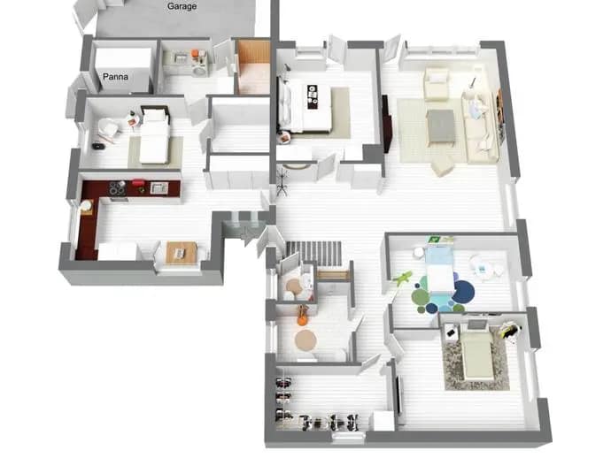 Planritning för Högloftsvägen 21
