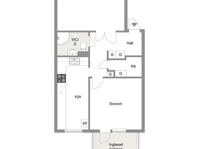 Floor plan for Vintergatan 25B