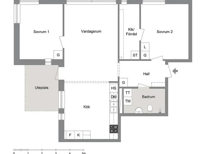 Floor plan for NYBERGSVÄGEN 3