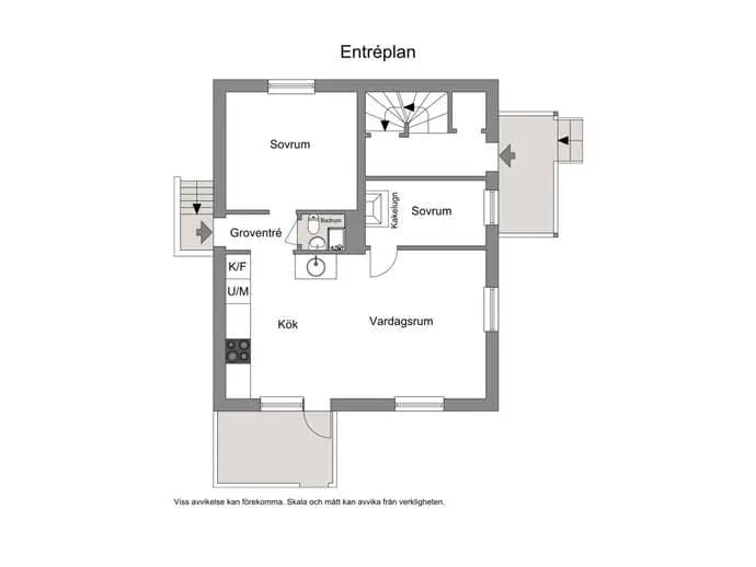 Floor plan for Kristoffersgatan 5