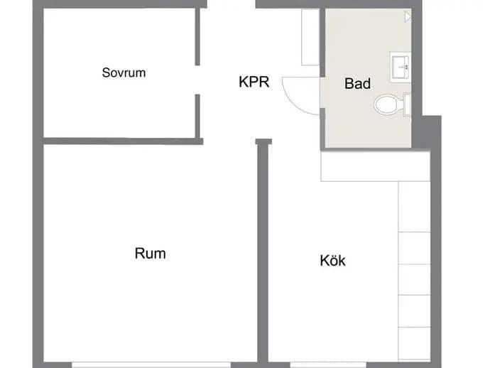 Floor plan for Serenadgatan 28