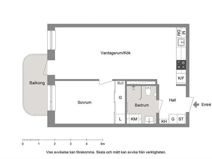 Floor plan for MJÖLGATAN 6
