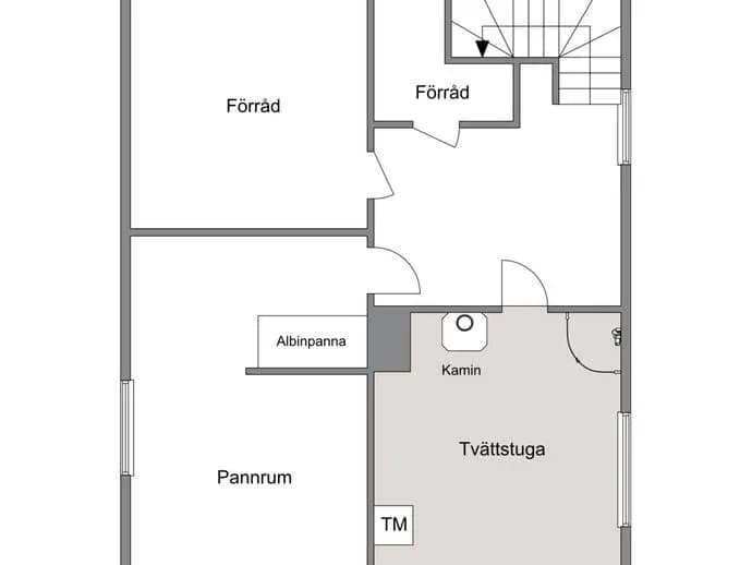 Planritning för Fågelsångsvägen 12