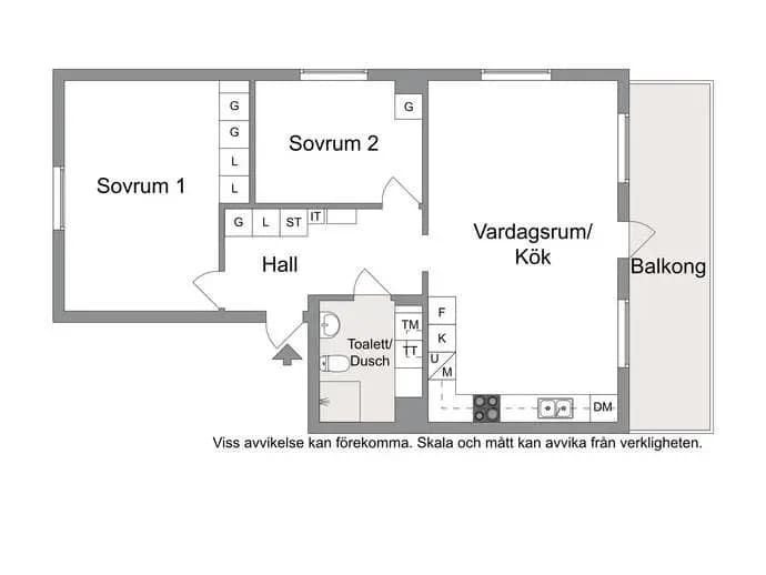 Planritning för Rodgagatan 6