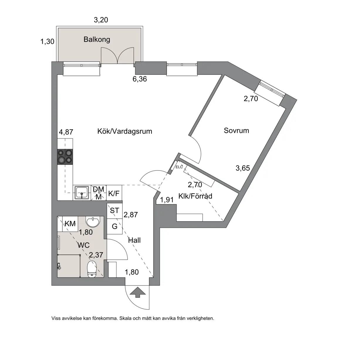 Floor plan for Karlavagnsgatan 1