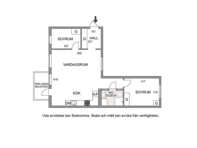 Floor plan for Fribordsgränd 11