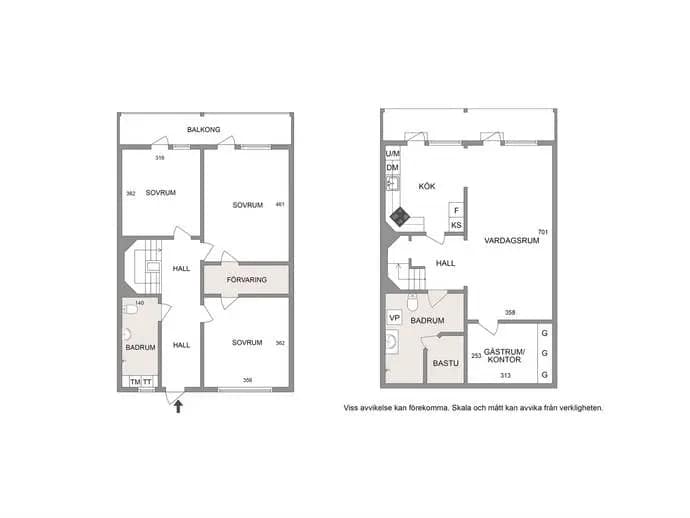 Floor plan for Lodjurets gata 210