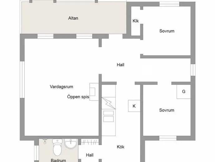 Floor plan for Bolmstad Aspvägen 3