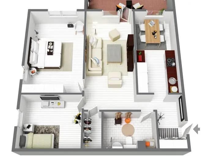 Planritning för Fornhöjdsvägen 58