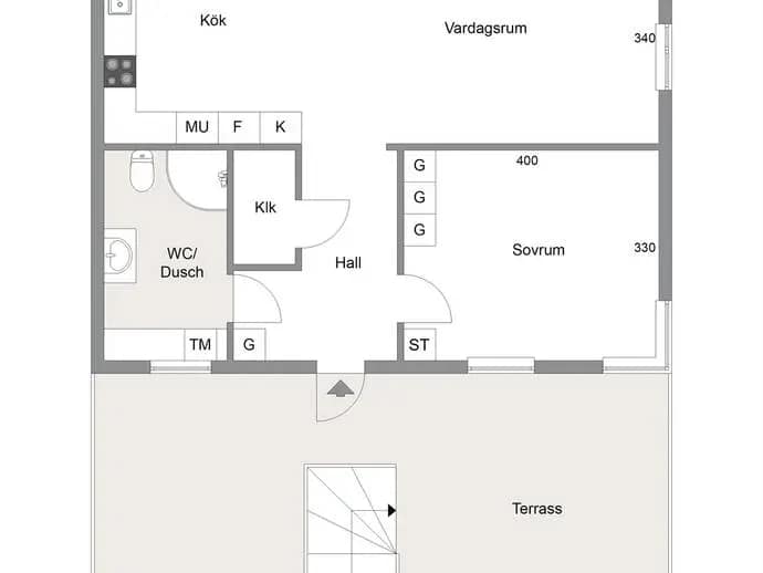 Floor plan for Bockholmsvägen 10 F