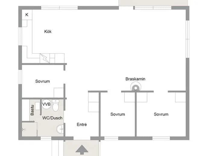 Floor plan for Enafors Högåsen 122