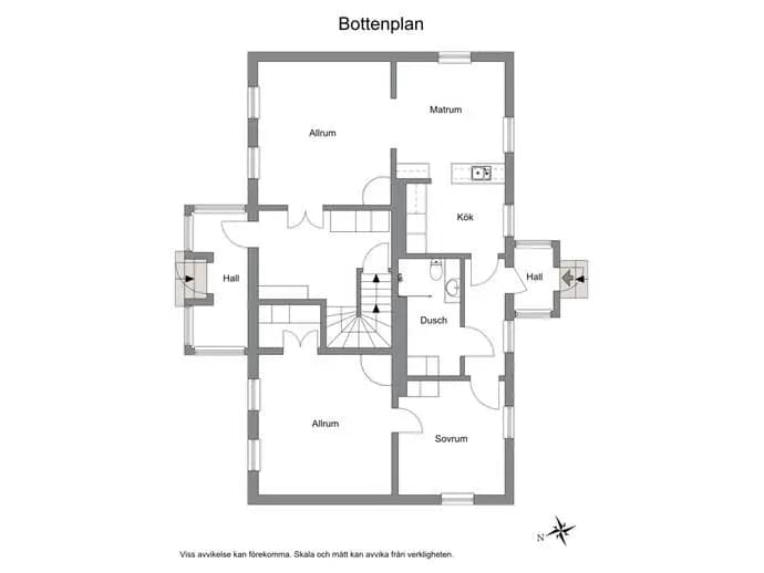 Planritning för Mäster Nilsgatan 4