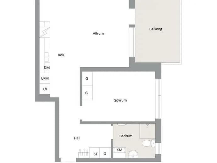 Floor plan for Järvedsvägen 20 D 4-1301