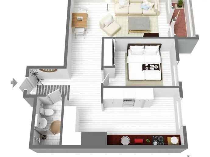 Planritning för Karlslundsgatan 16