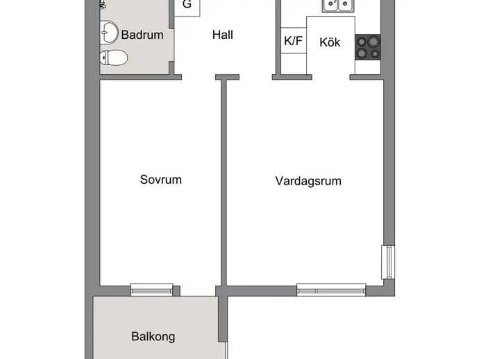 Floor plan for Sibeliusgången 42, 7tr