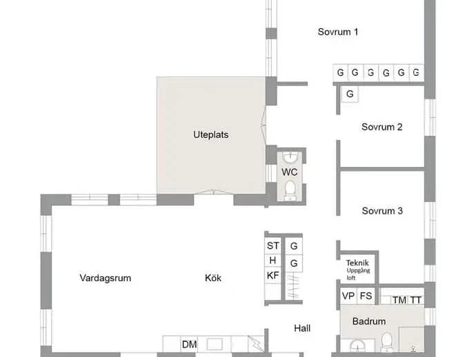 Planritning för Älgens väg 24