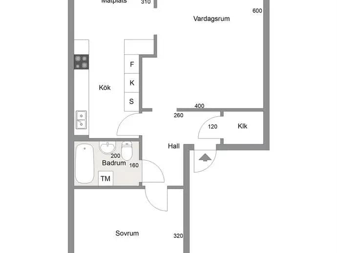 Floor plan for Carl Roséns Gränd 9