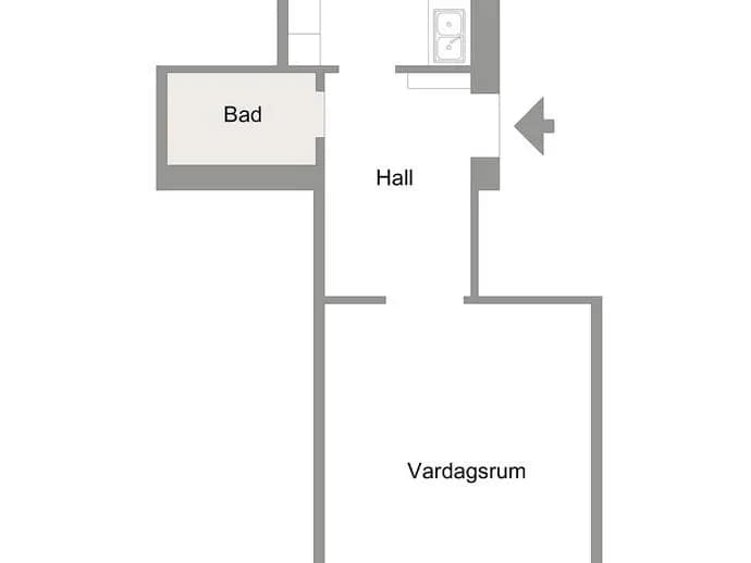 Floor plan for Bryggargatan 7D